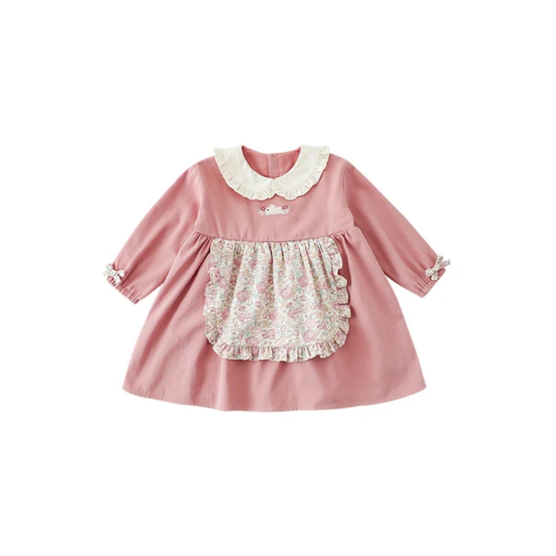 The Rosy Meadow Apron Dress