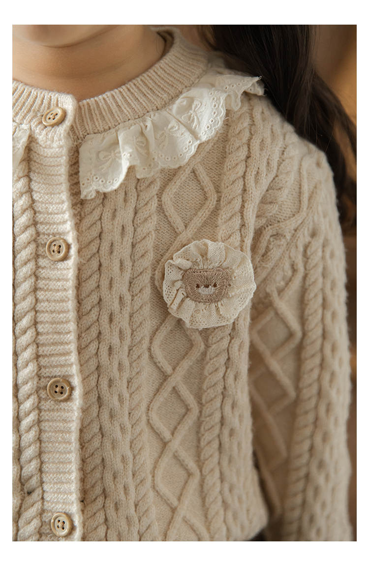 Lace Bloom Knit Cardigan