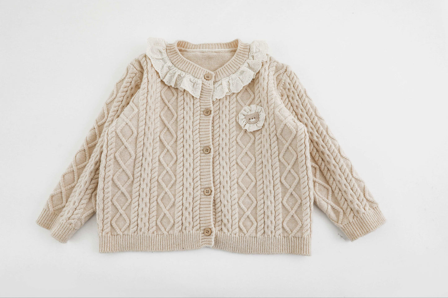 Lace Bloom Knit Cardigan