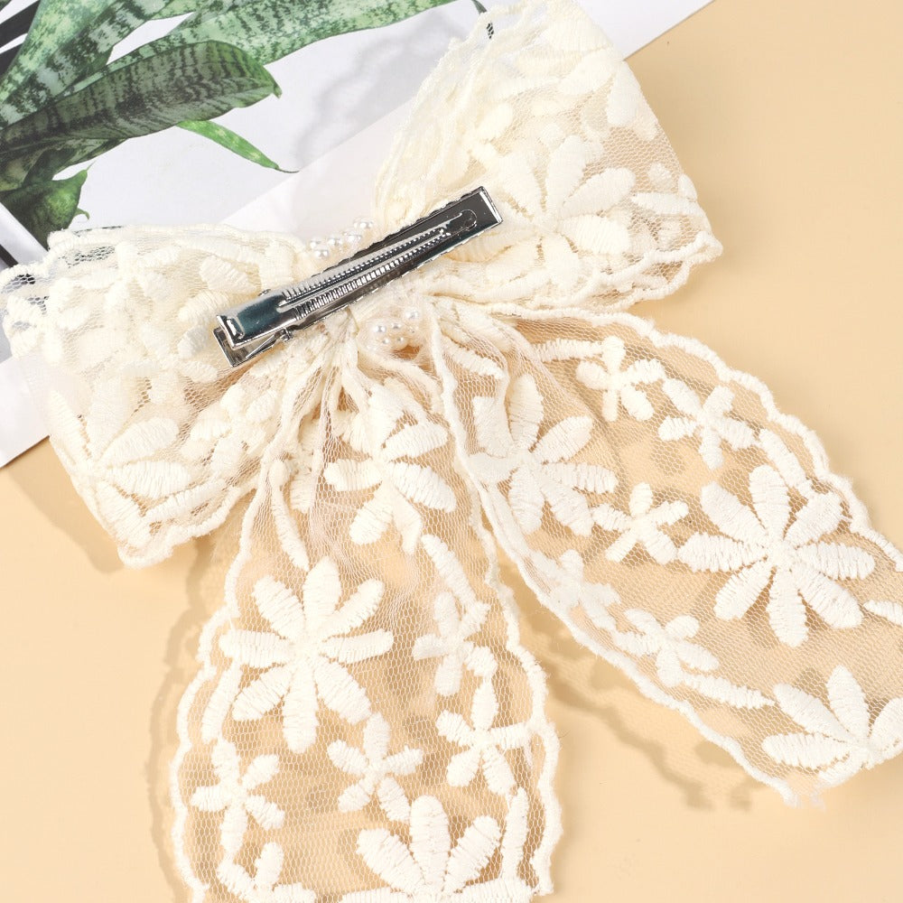 Pearl Lace Bow