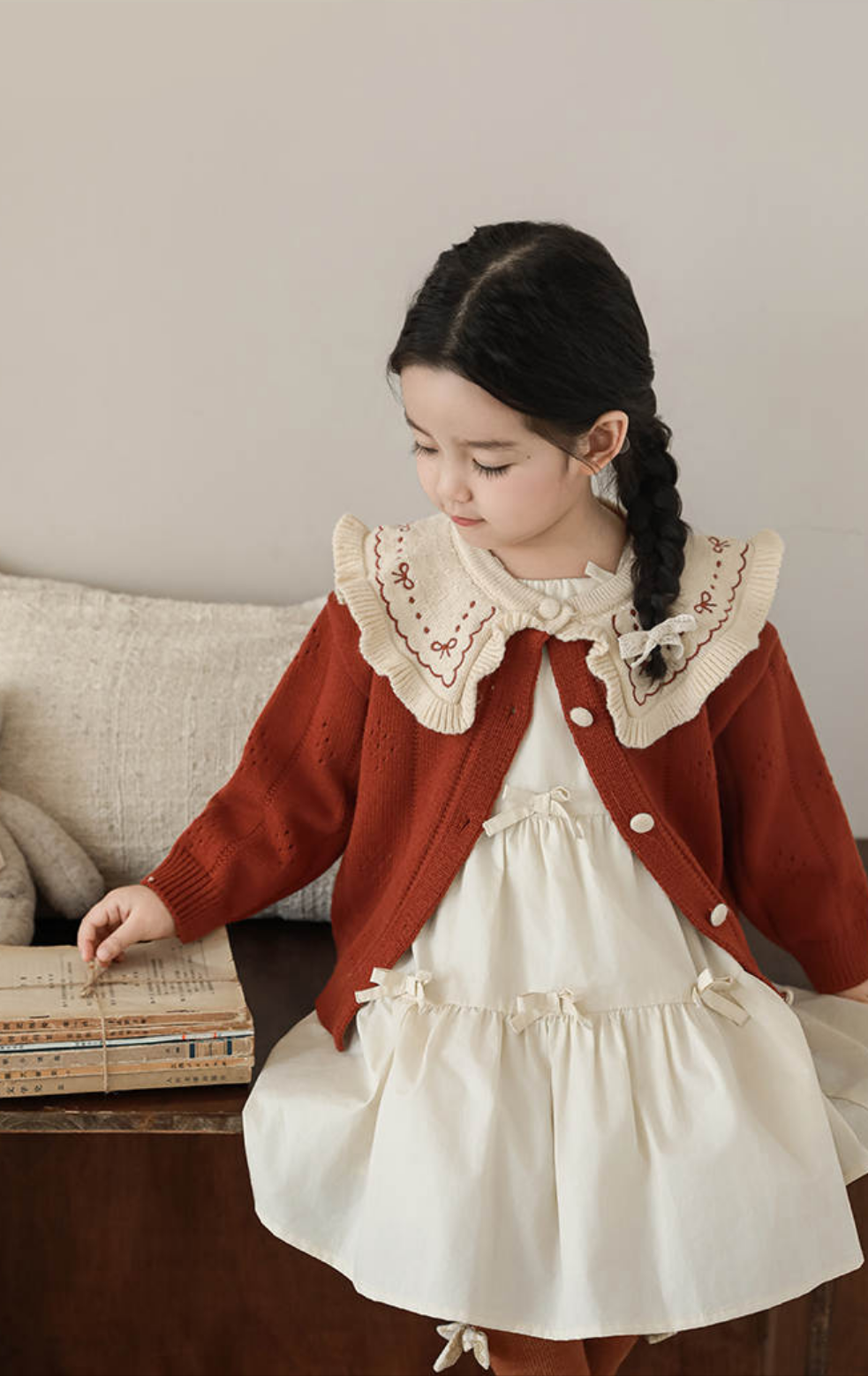 Vintage-Inspired Knit Cardigan