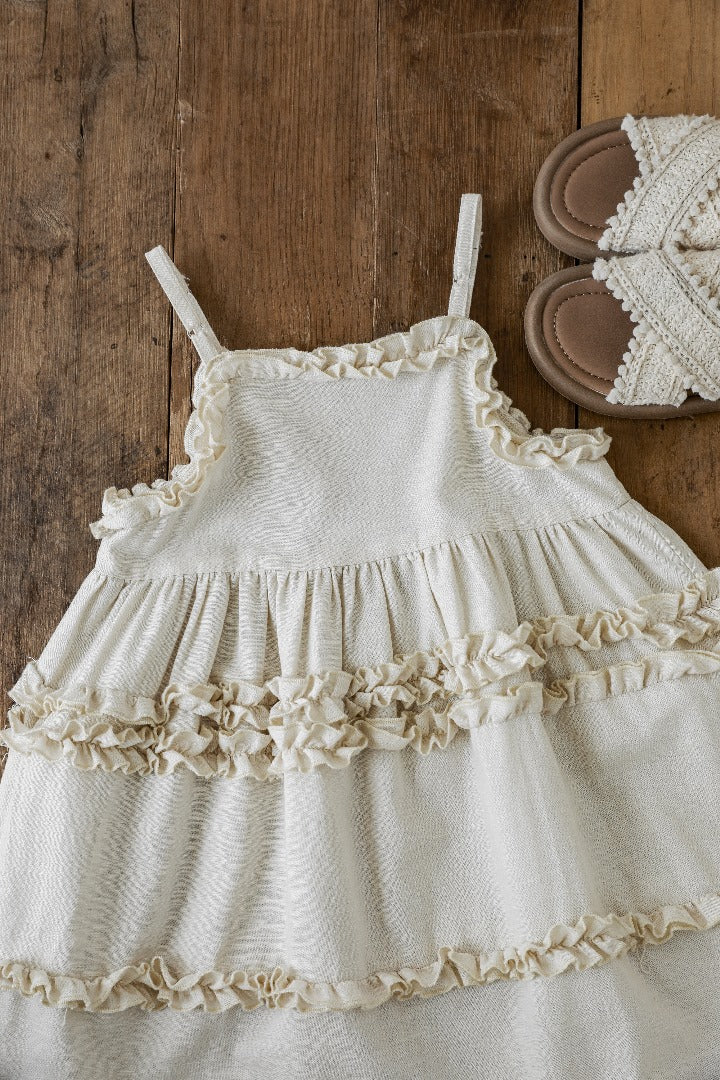Vintage Ruffle Charm Dress