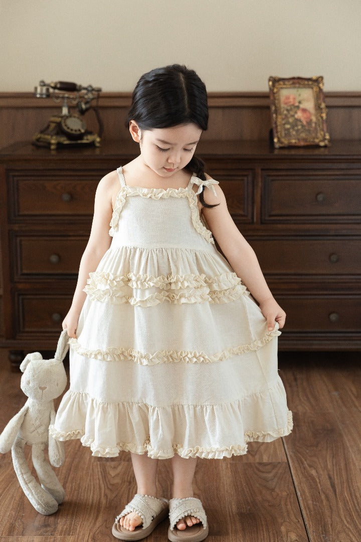 Vintage Ruffle Charm Dress