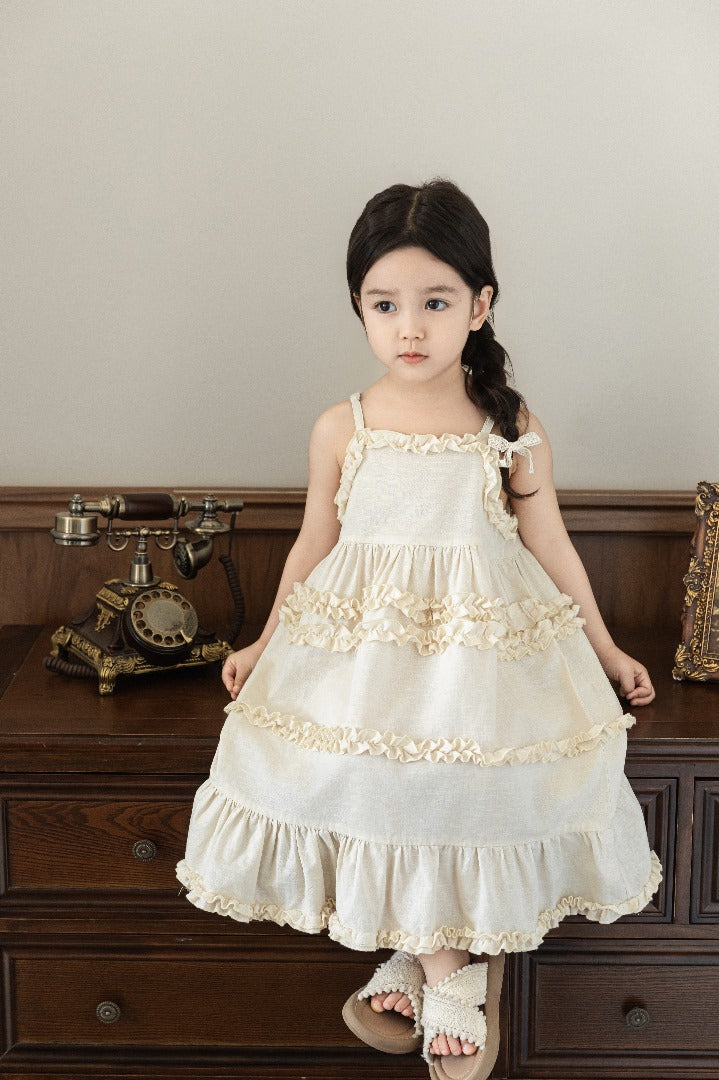 Vintage Ruffle Charm Dress