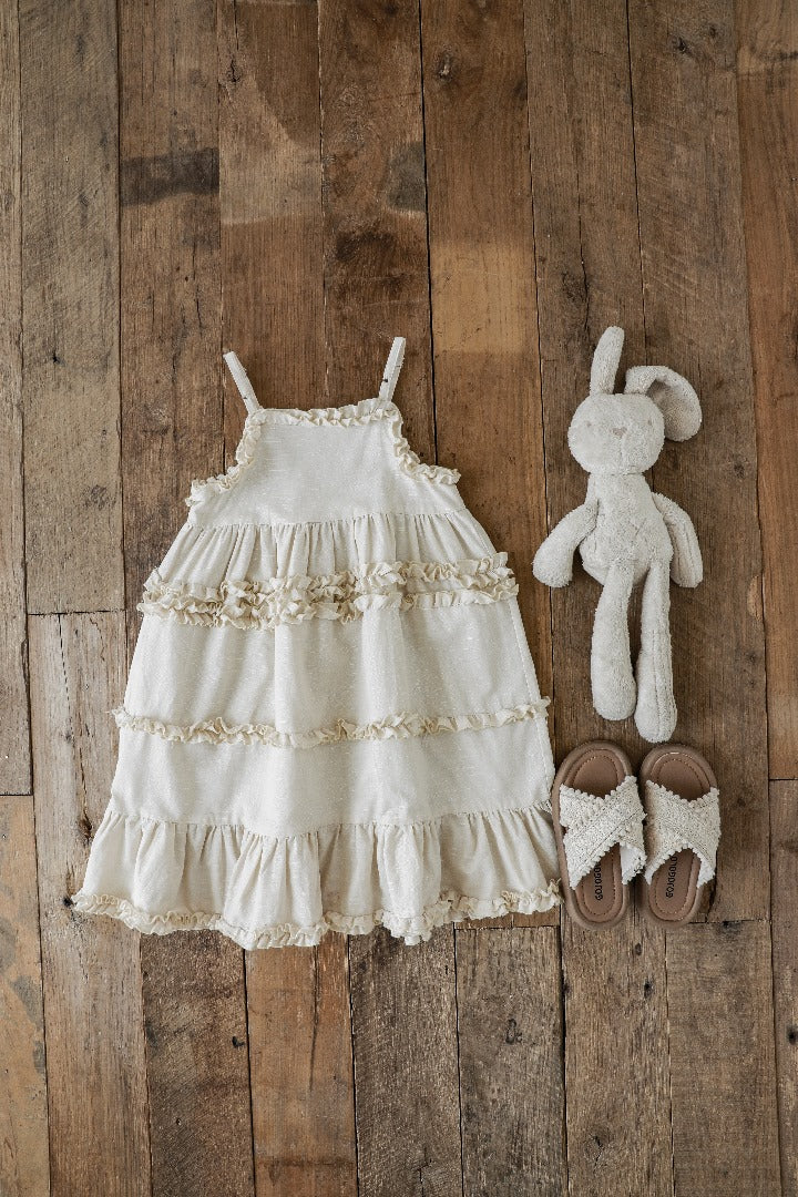 Vintage Ruffle Charm Dress