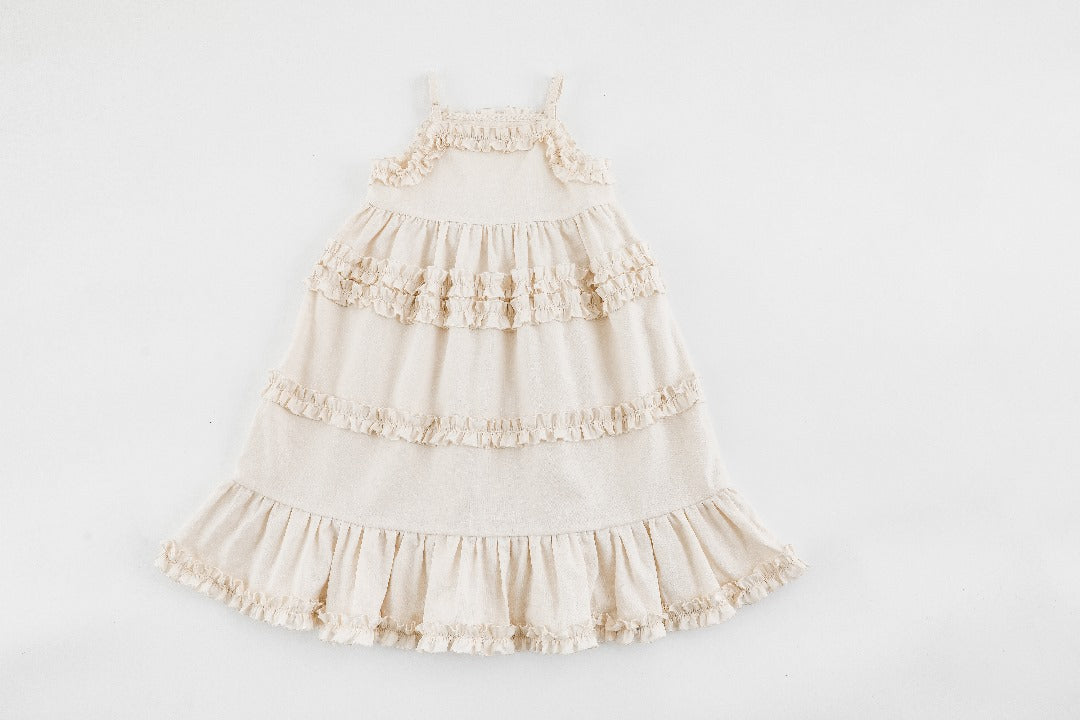 Vintage Ruffle Charm Dress