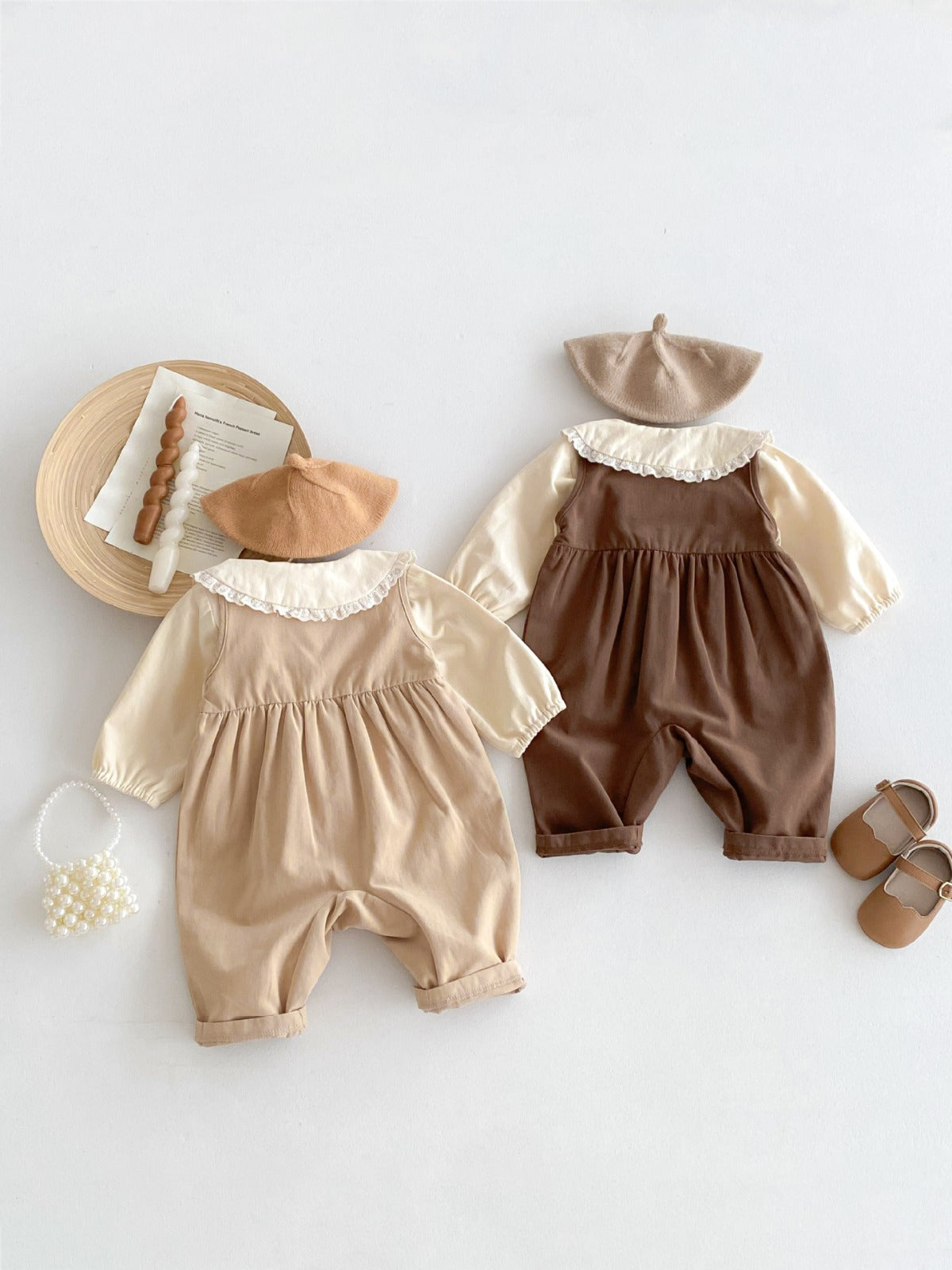 Daisy Charm Embroidered Dungarees