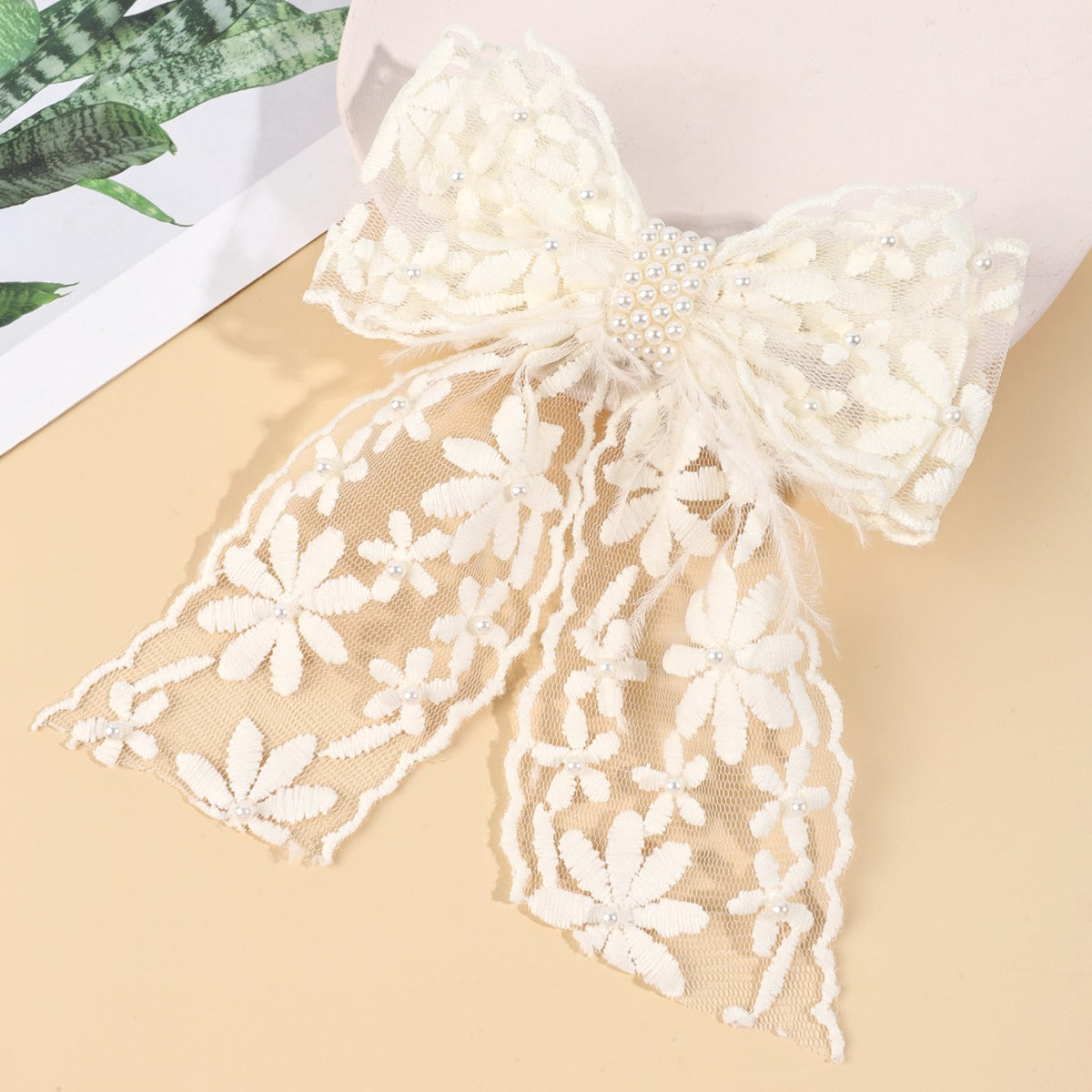 Pearl Lace Bow